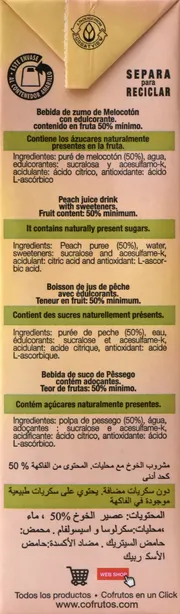 Boisson au jus de Pêche