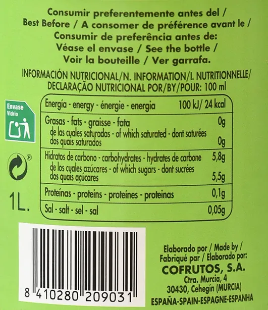 Néctar de Limón Botella 1L