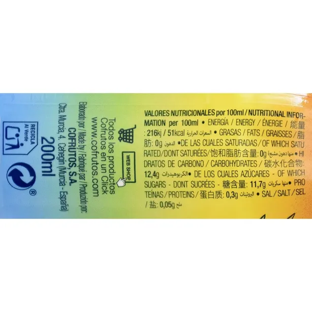 Néctar Multifrutas Botellín 200ML