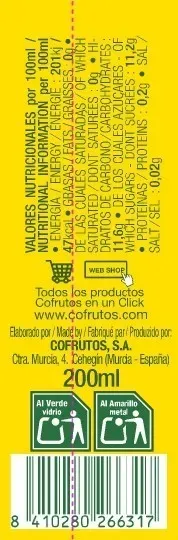 Néctar de Pera Piña Botellín 200ML