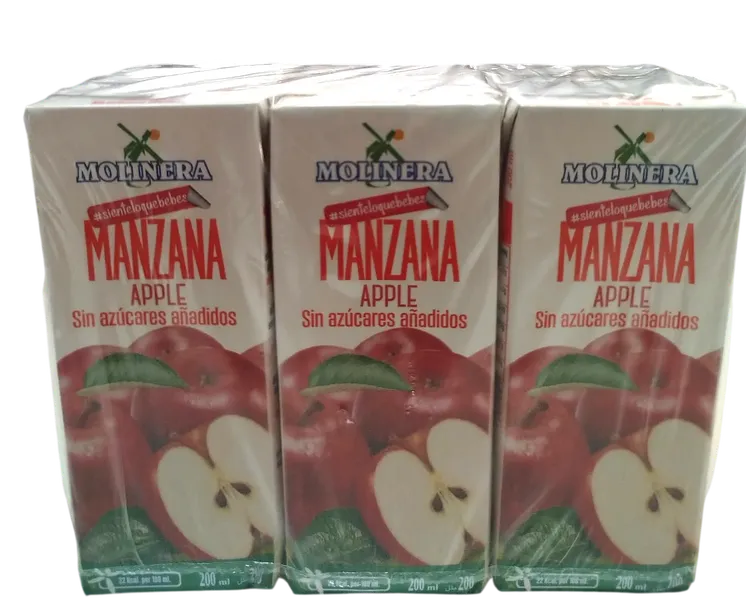 Bebida de zumo de Manzana sin azúcares añadidos