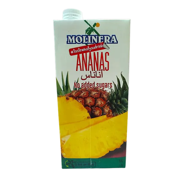 Bebida de zumo de Piña sin azúcares añadidos